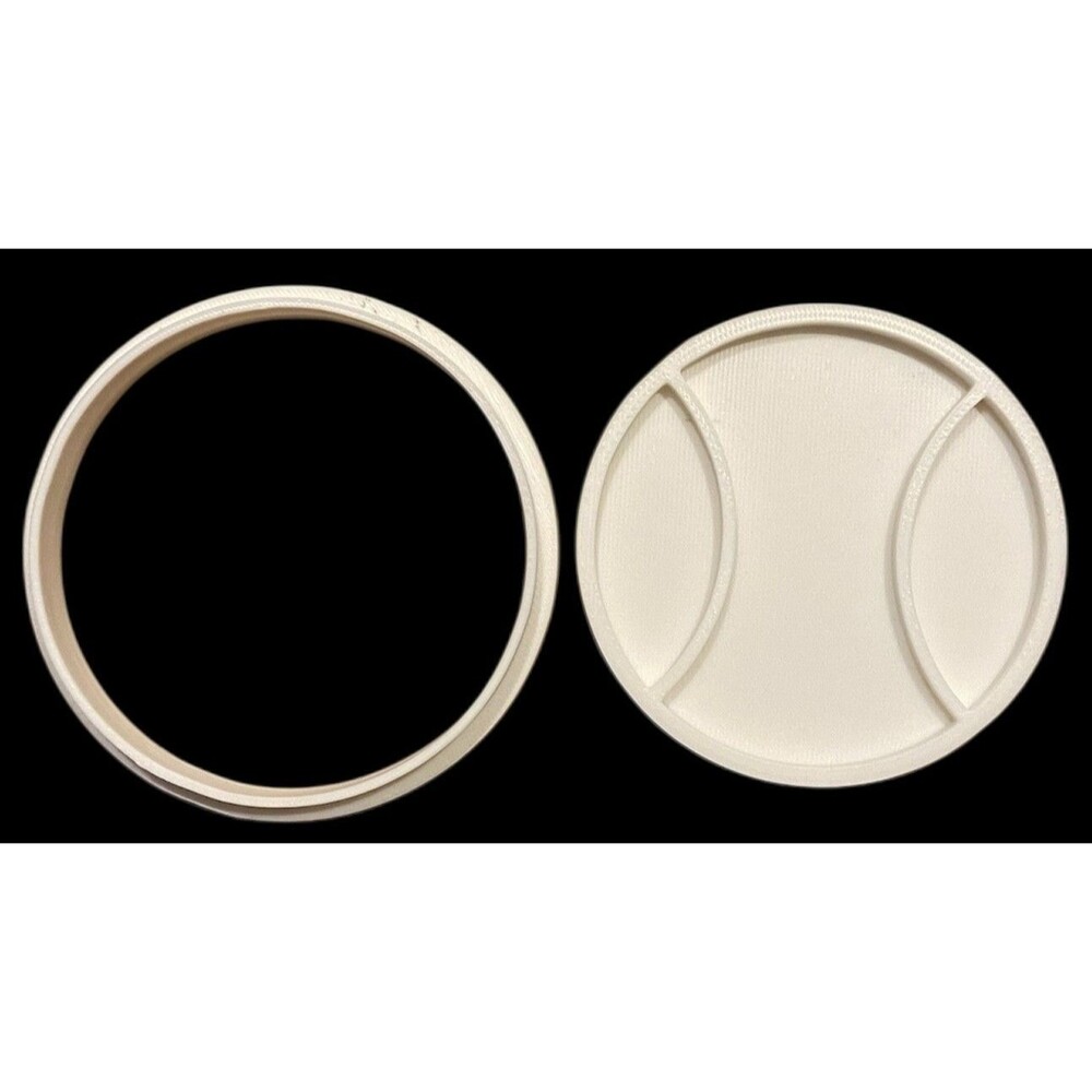3D Printed Cookie Cutter - 3.5" Baseball #1007